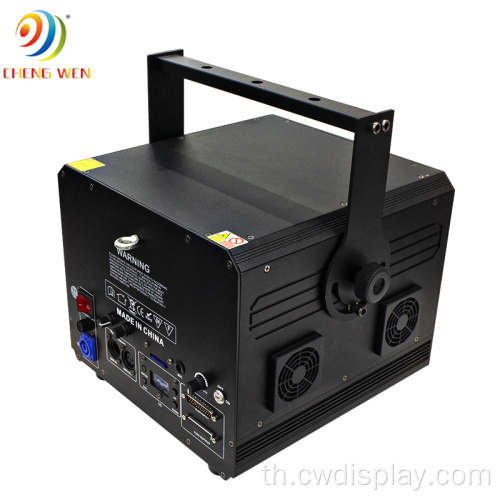 แสงเลเซอร์สีเต็มรูปแบบ 10W Professional DMX